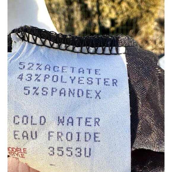 VTG CONRAD C Leopard Print Popover Top Size Lg Black Tan Mob Wife Career Mature - Picture 4 of 4